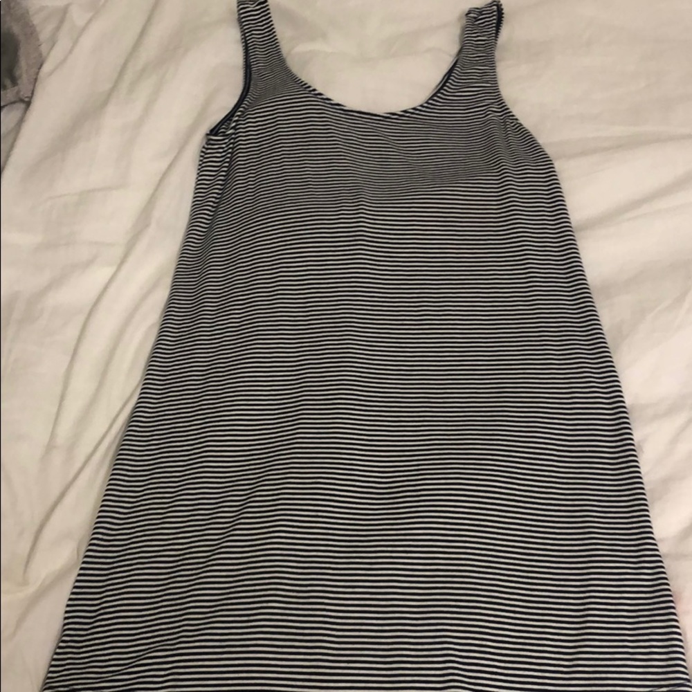 Black and white striped Abercrombie dress